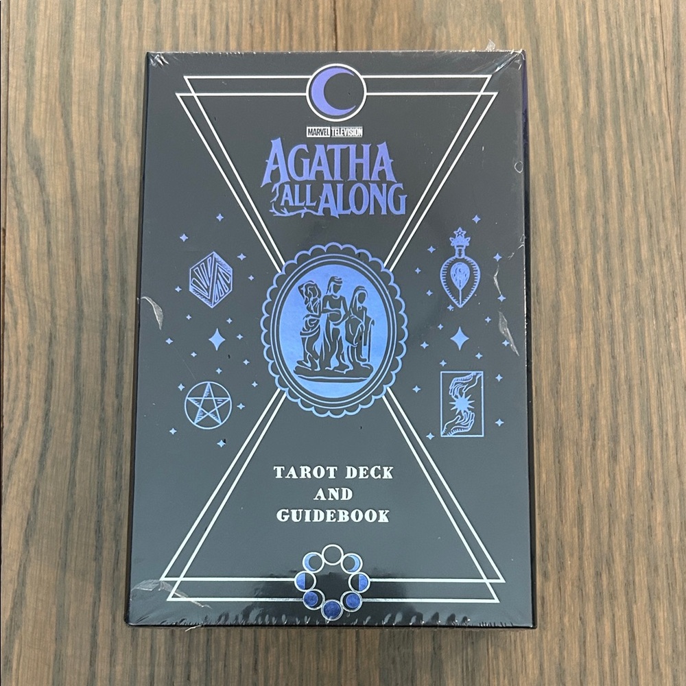 Marvel Agatha All Along Tarot Deck and Guidebook - Black and Blue